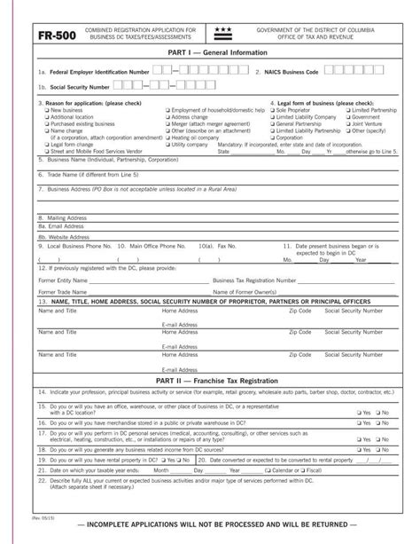 Mastering The Fr500 Form In Washington Dc