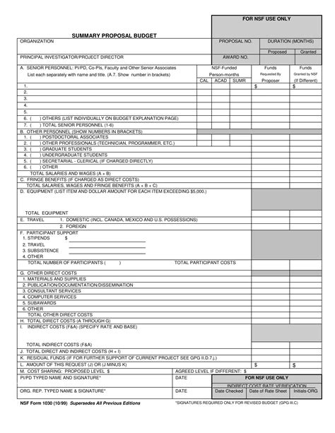 Mastering The Nsf 1030 Form: 5 Essential Steps