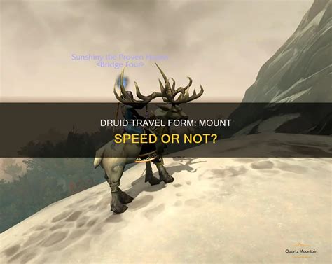 Mastering Wow Druid Travel Form: Speed And Agility