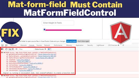 Mat Form Field Must Contain A Matformfieldcontrol