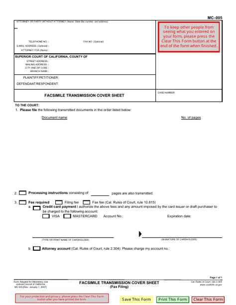 Mc 005 Form: A Comprehensive Guide To Filing Requirements