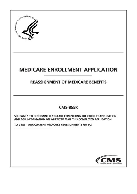 Medicare Form 855r: A Guide To Reassignment Of Benefits