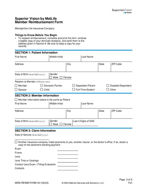 Mesvision Claim Form: Submit Your Claim Online Easily