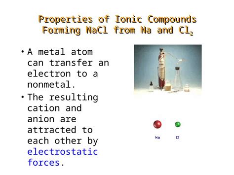 Metal Meets Nonmetal: Forming Ionic Compounds