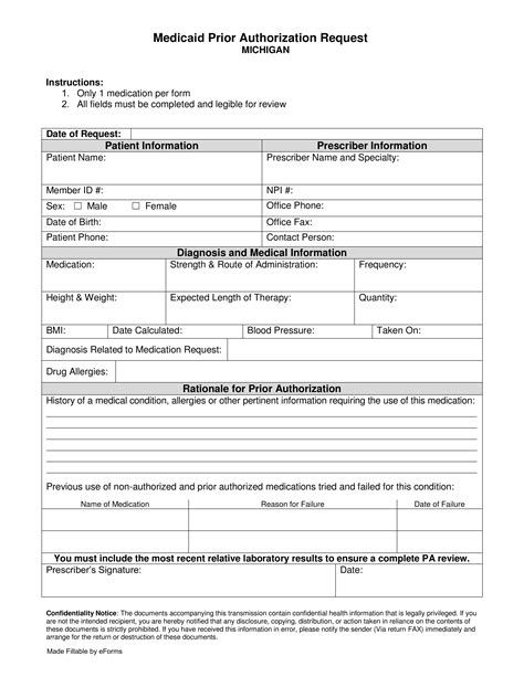 Michigan Medicaid Prior Authorization Form Guide