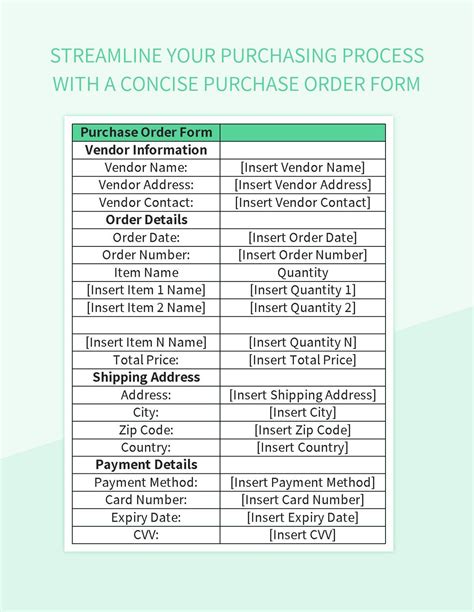 Microsoft Order Form: Streamline Your Purchasing Process