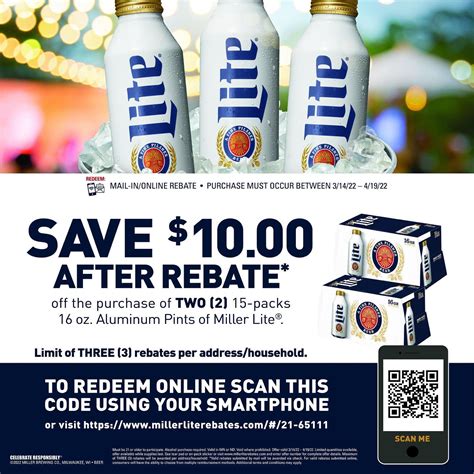 Miller Lite Rebate Form: Get Cash Back Easily