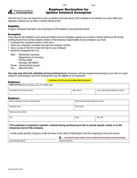 Missouri Ignition Interlock Device Exemption Form Requirements