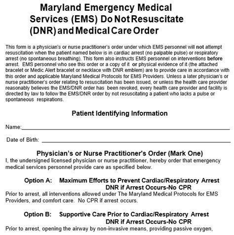 Missouris Do Not Resuscitate Form Requirements Explained