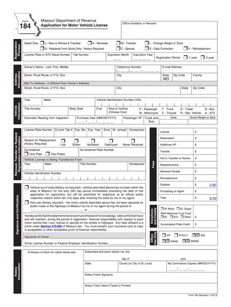 Missouris Form 184: 5 Essential Things To Know