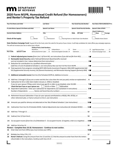 Mn M1 Form: Guide To Minnesotas Property Tax Statement