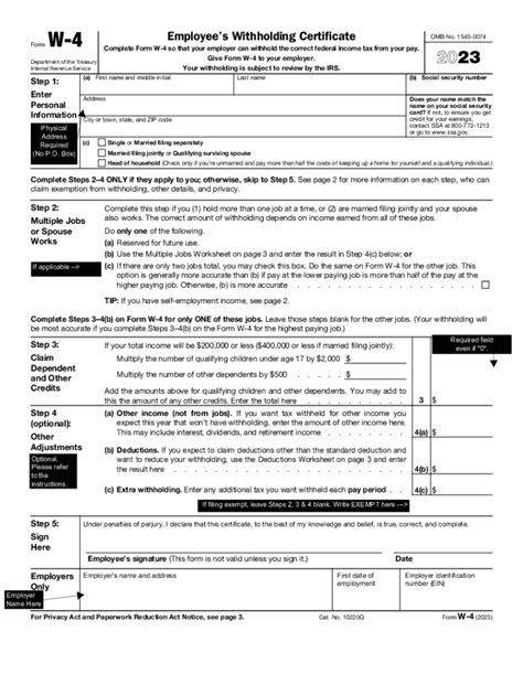 Mo Withholding Form: A Guide For Employers And Employees