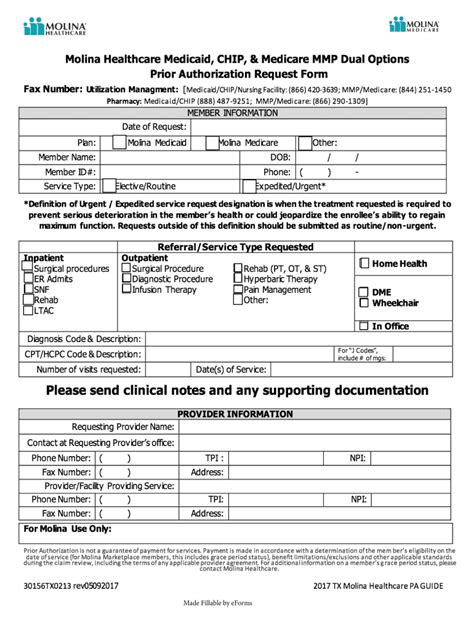 Molina Prior Authorization Form: A Step-By-Step Guide