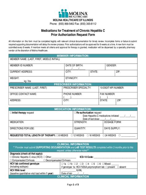 Molina Prior Authorization Form: Easy Guide And Download