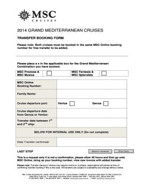 Msc Cruises Job Application Form: Careers At Sea