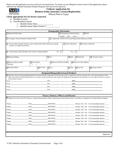 Naic Form 11: Understanding The Requirements And Process