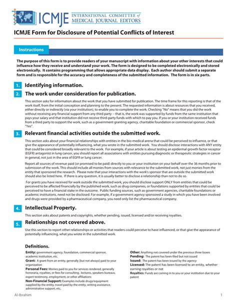 Navigate Icmje Conflict Of Interest Form Easily