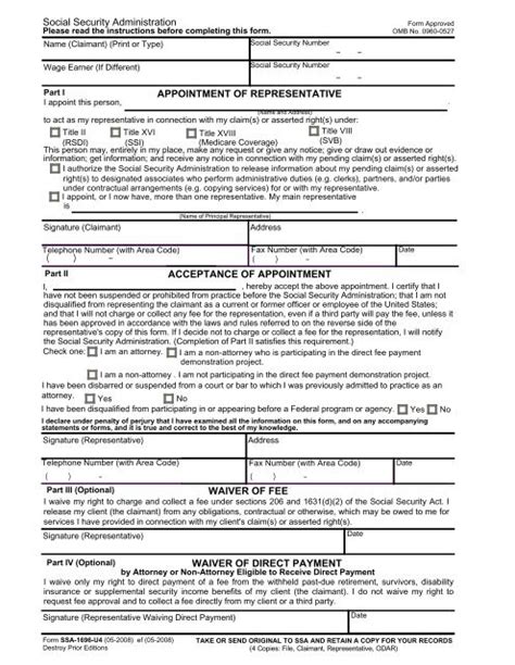 Navigating Ssa Form 1696 U4: 5 Essential Facts