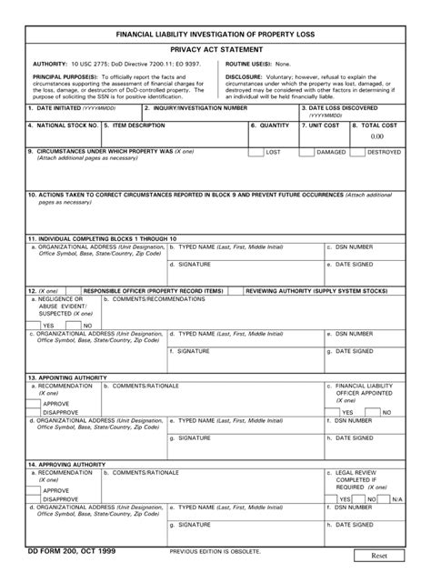 Navy Dd Form 200: Complete Guide And Instructions