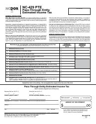 Nc-429 Pte Fillable Form: A Step-By-Step Guide