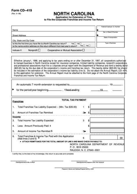 Nc Form Cd 419: A Guide To North Carolina Certificate