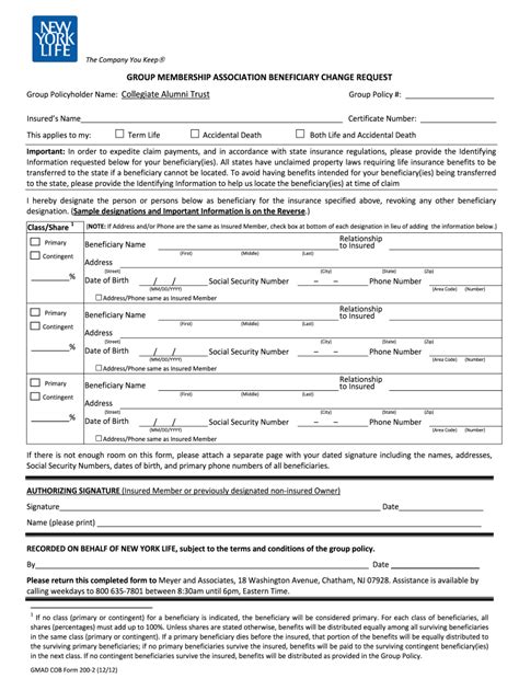 New York Life Aarp Life Insurance Claim Form Guide