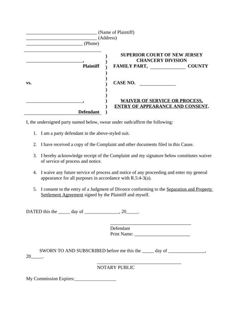 Nj Divorce 35-Day Waiver Form: What You Need To Know