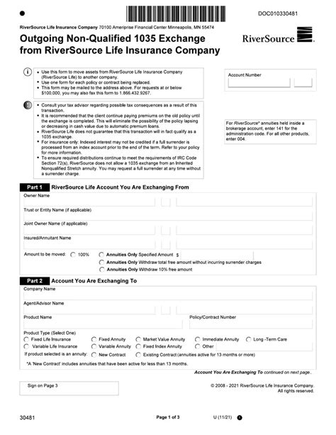 Northwestern Mutual 1035 Exchange Form: A Step-By-Step Guide