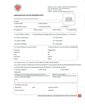 Nvr Visa Application Form: A Step-By-Step Guide