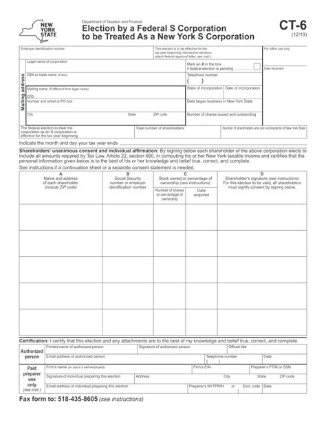 Ny Form Ct-6: Understanding The Certificate Of Tax Compliance