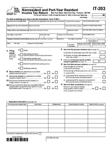 Nyc Part-Year Resident Tax Form Filing Guide