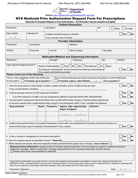 Nyrx Medicaid Prior Authorization Form Guide