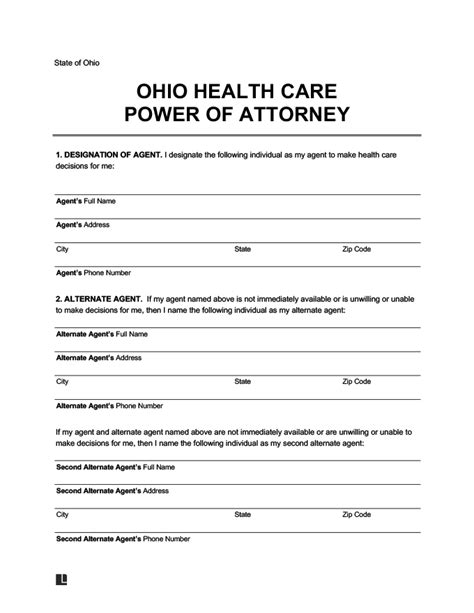 Ohio Poa Form: 5 Essential Facts & Free Template