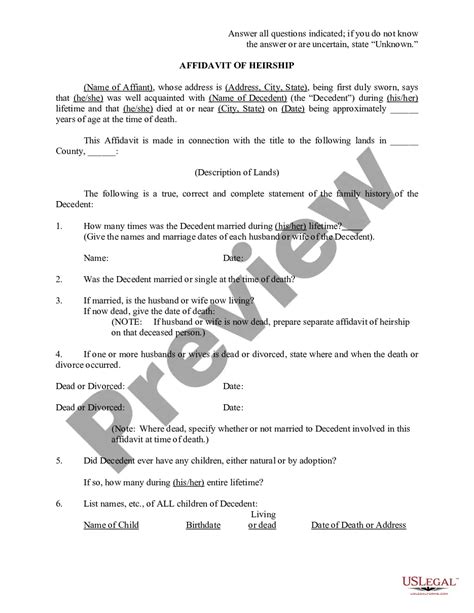 Oklahoma Mineral Rights: Heirship Affidavit Form Guide