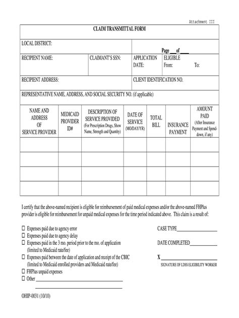 Opwdd Transmittal Form: A Guide To Easy Submission