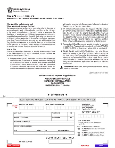 Pa Form Rev-276: Pennsylvania Inheritance Tax Return Guide