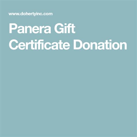 Panera Bread Donation Request Form Submission Guidelines