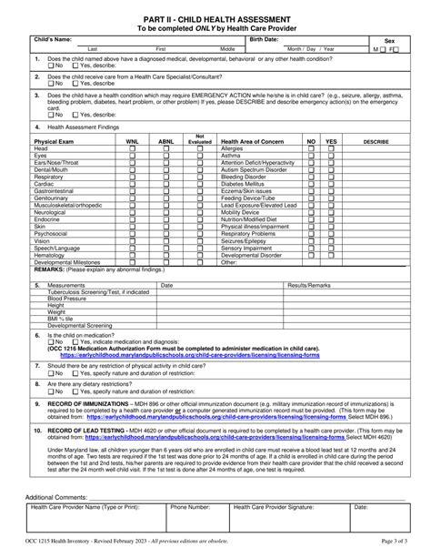 Pgpcs Health Inventory Form: A Comprehensive Guide