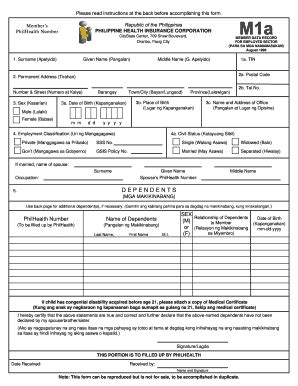 Philhealth M1a Form: A Guide To Filing And Benefits