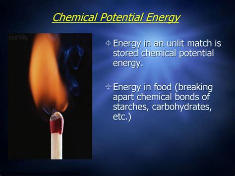 Potential Energy In An Unlit Match