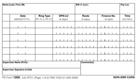 Ps Form 1260 Fillable: Simplify Your Mailing Process