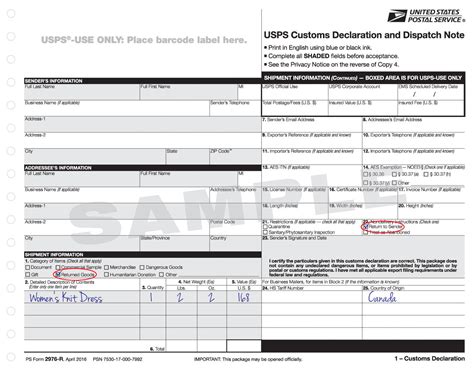 Ps Form 3615: A Guide To Usps Customs Declaration