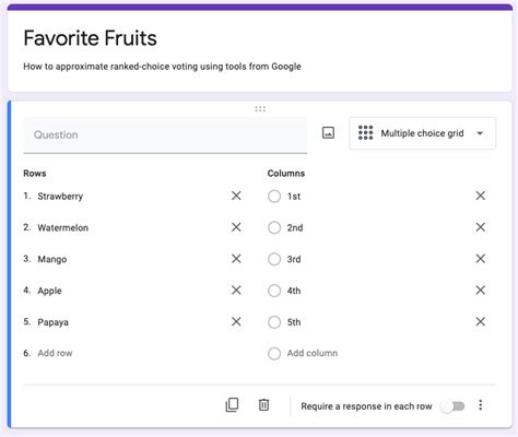 Ranked Choice Voting Made Easy With Google Forms