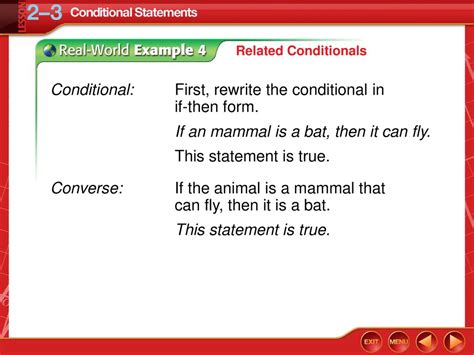 Rewrite Conditionals In Simple If-Then Form