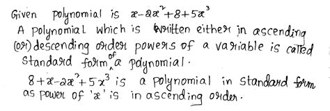 Rewrite Polynomials In Standard Form Easily