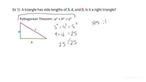 Right Triangle Side Lengths: What Combinations Work