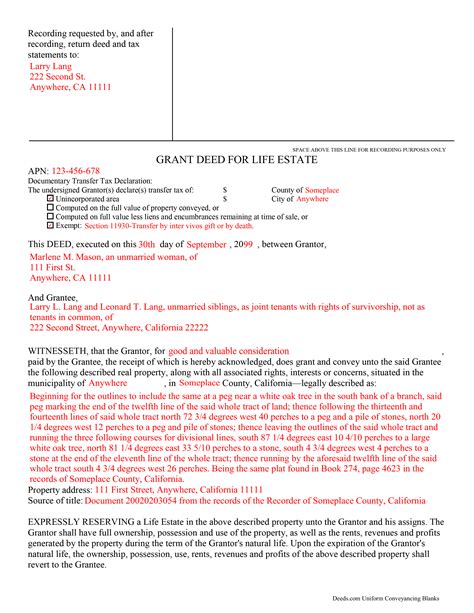 Riverside County California Grant Deed Form Requirements