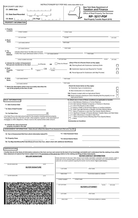 Rp-5217 Downloadable Form: Easy Access For Property Owners