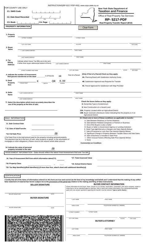 Rp-5217 Printable Form: Easy Download And Filing Guide