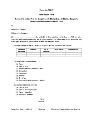 Sample Filled Form Sh-13: A Step-By-Step Guide